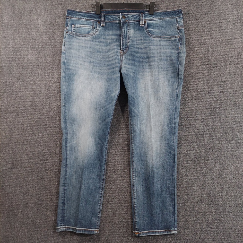 Buffalo David Bitton Jeans Mens 38x30 (Fits 40x30) Blue Whiskered Slim Ash - Picture 4 of 12